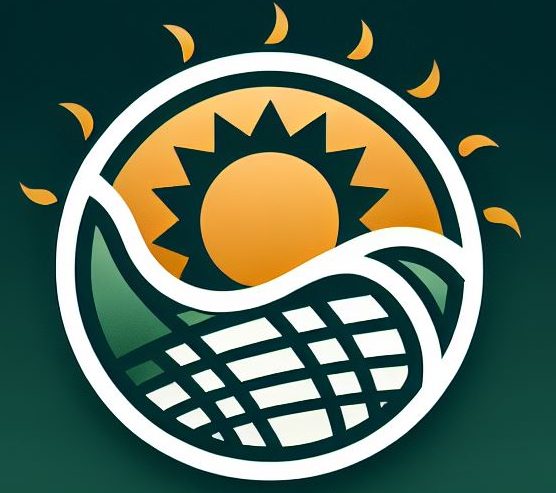 A simple and modern logo design for the Al-Nahrain Center for Renewable Energy Research. The backgro